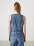 LC Waikiki V-Neck Women'S Jean Vest